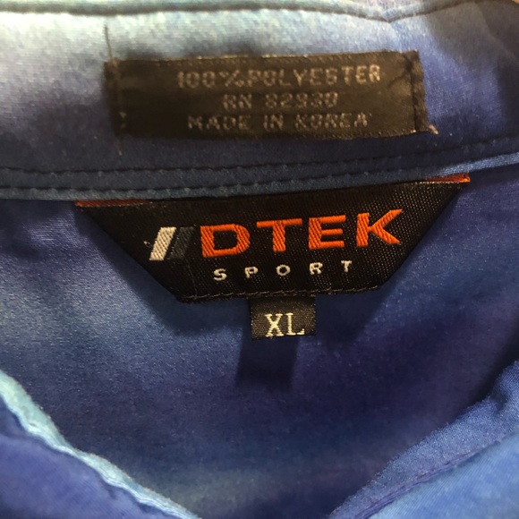 Y2K Vintage Haohmaru Samurai Blue Japanese Anime Button Down Shirt - Picture 9 of 9